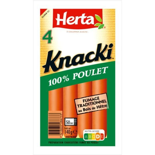 Knacki 100% poulet Herta ×6