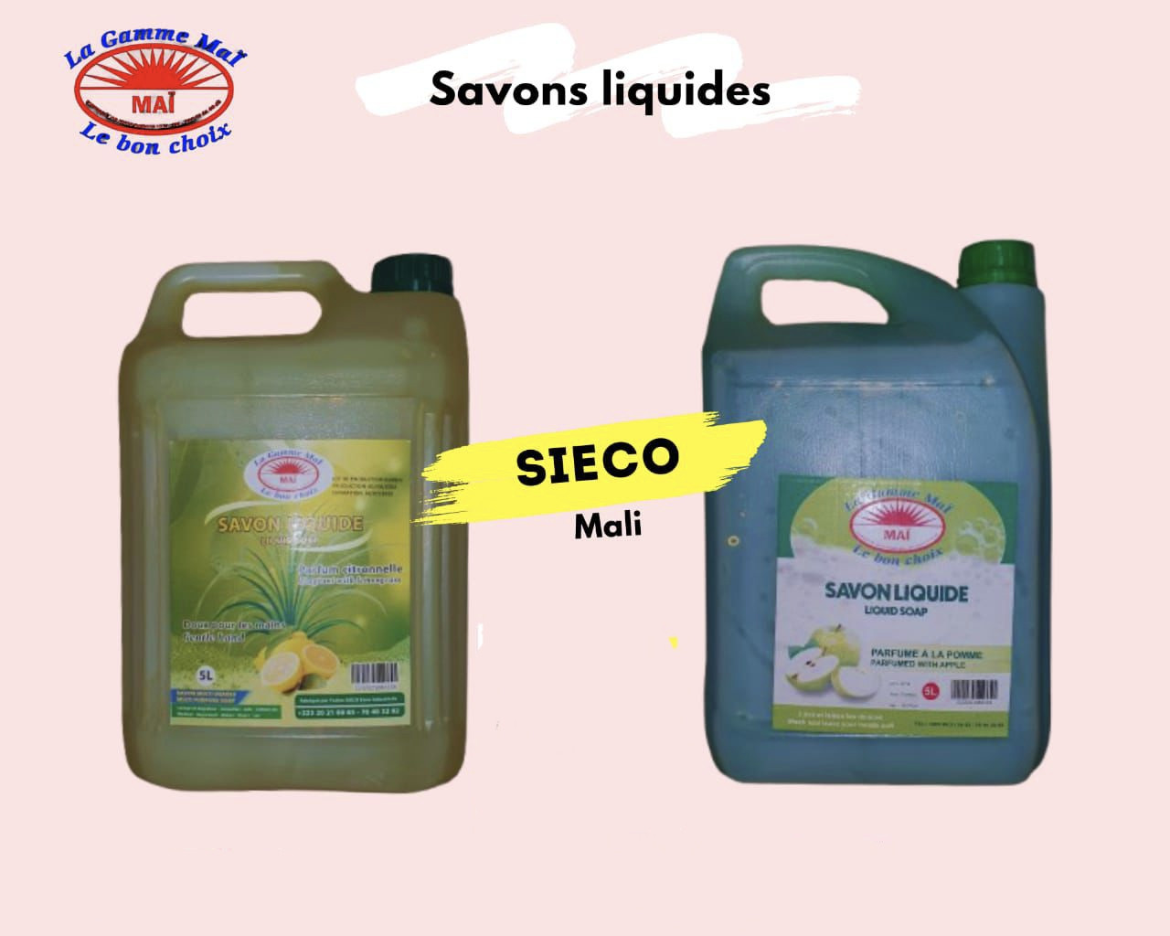 Savon liquide x5