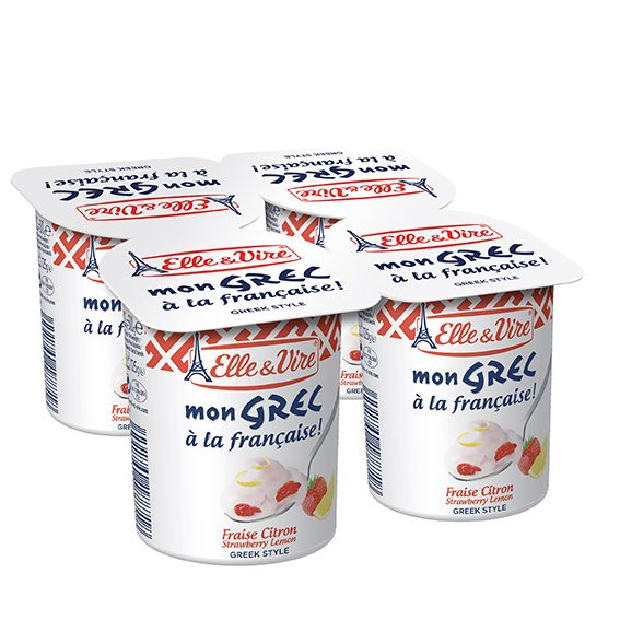 YAOURT MON GREC (FRAISE) STRAWB LEM